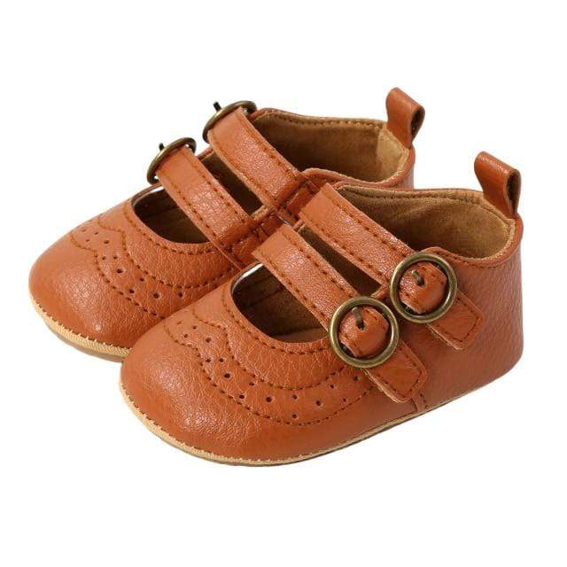 Accessories B no socks / 7-12 Months Non-Slip PU First Walking Shoe