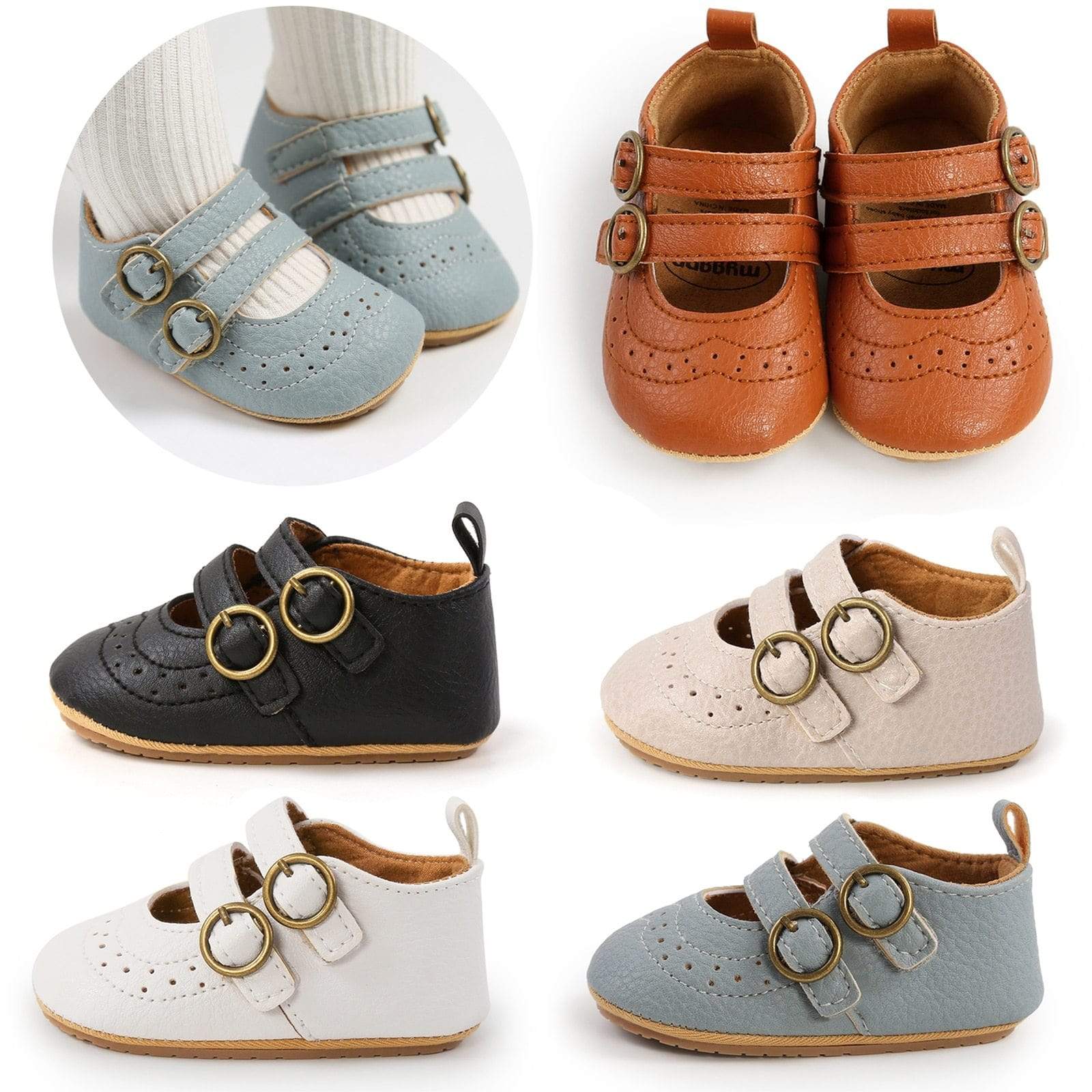 Accessories Non-Slip PU First Walking Shoe