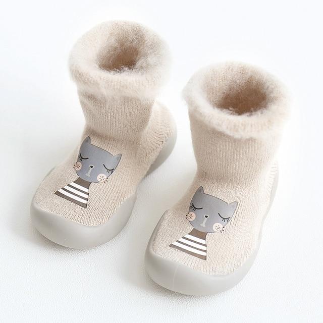 Shoes Beige / 18-24M Nonslip Baby Toddler Booties