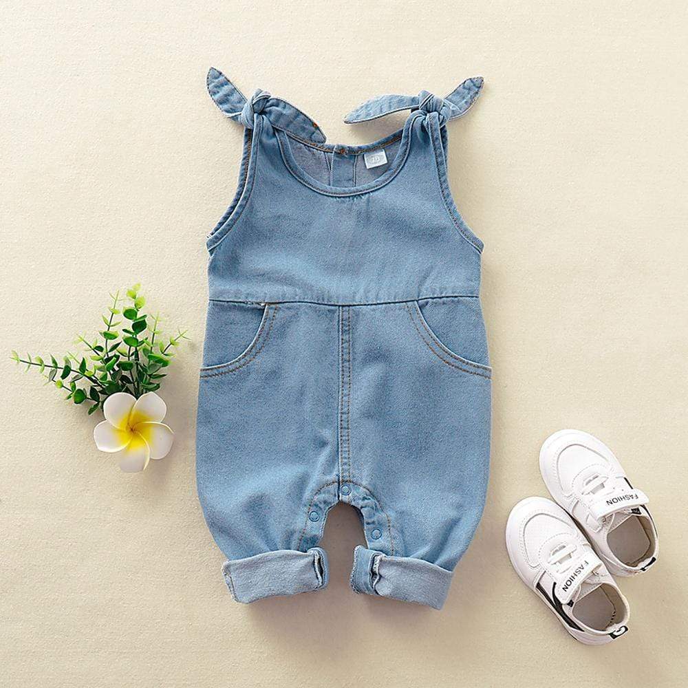 Girl's Clothing One Piece Jumpsuits Navy Jean