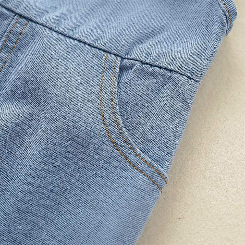 Girl's Clothing One Piece Jumpsuits Navy Jean