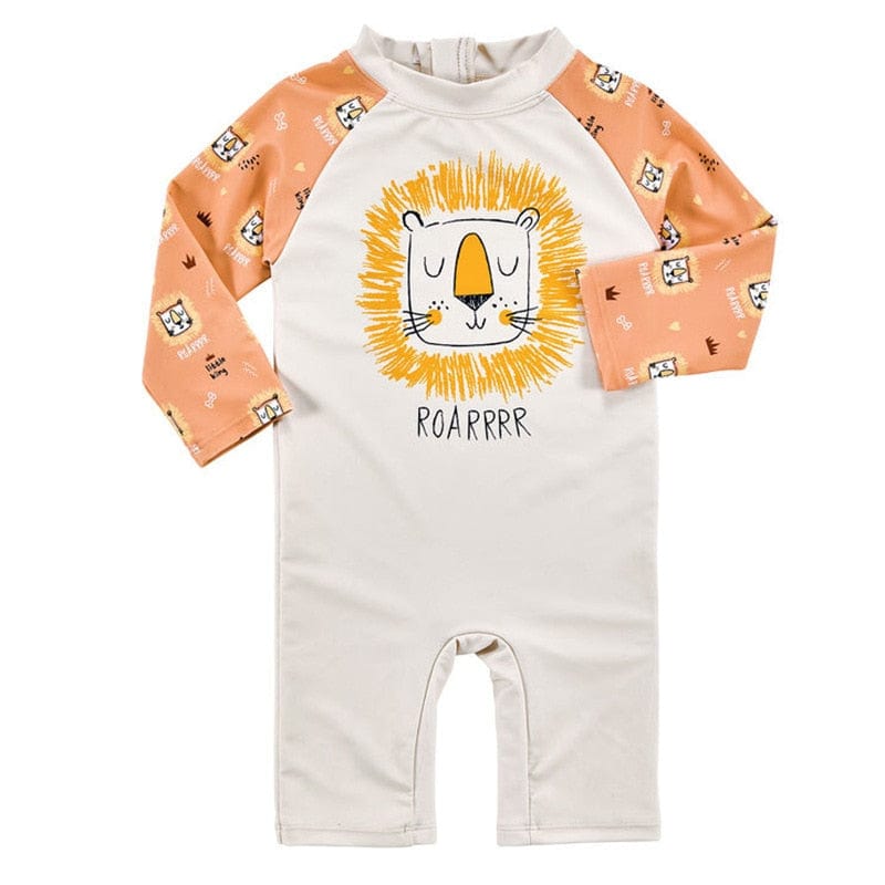0 orangelion / 1-2Yrs One Piece Swimsuit Sunscreen