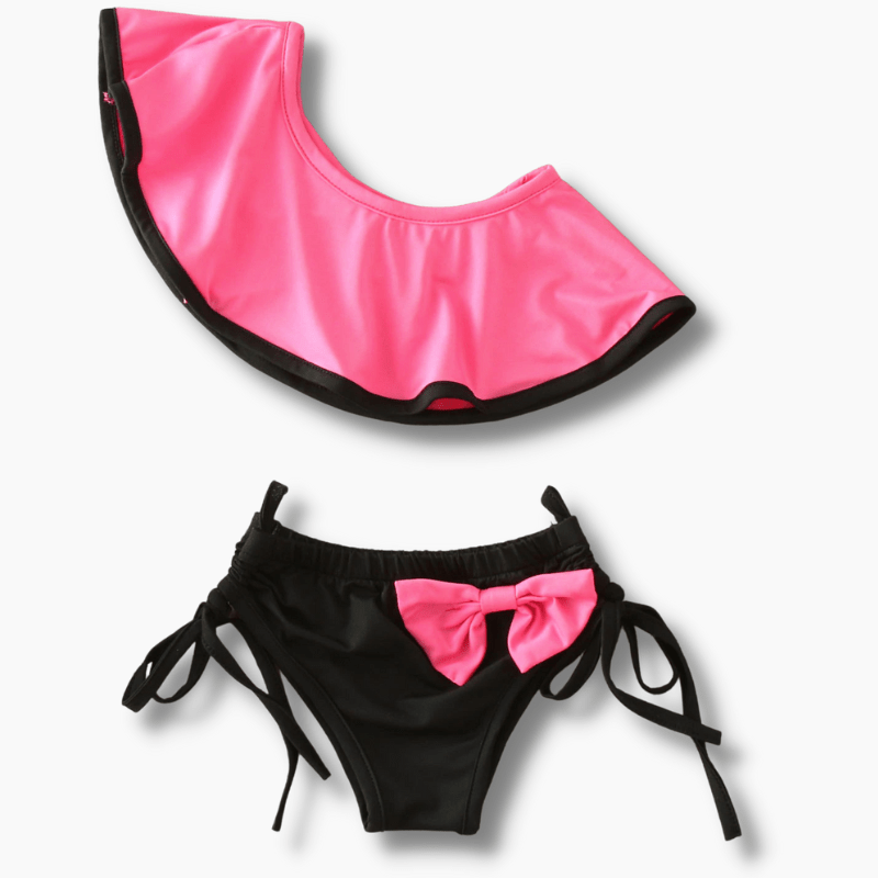 Baby & Toddler One Shoulder 2 Piece Girl Swimsuit