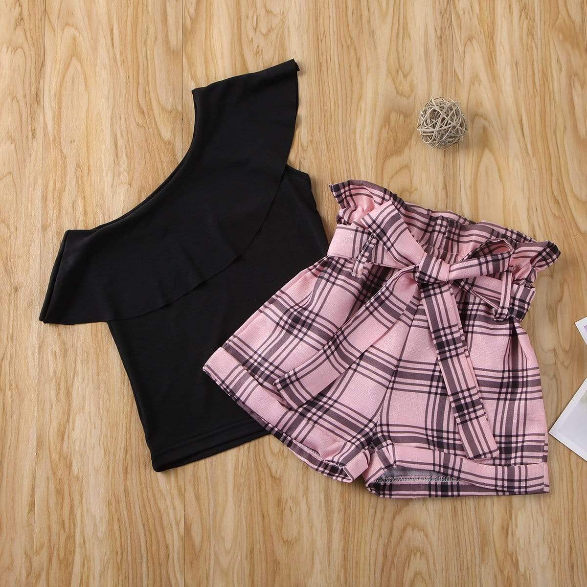 Girl's Clothing One Shoulder Ruffles T Shirts