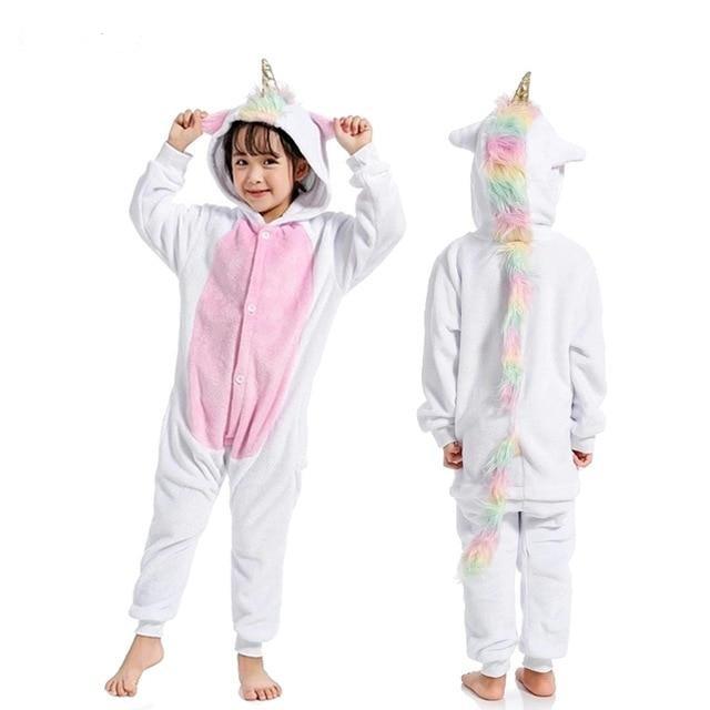 Onesie Unicorn Pajamas Winter Animal Cartoon