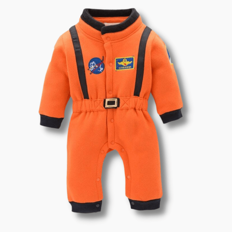 Boy's Clothing Orange Astronaut Jumpsuit