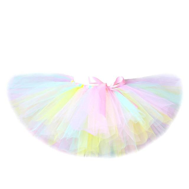 Girl's Clothing Only  Skirt / 12T Pastel Unicorn Tutu Skirt