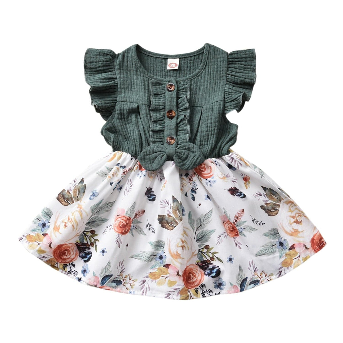 0 2 / 2T / China Patchwork Length A-Line Dress