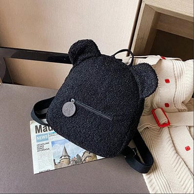 Black Personalised Kids Backpack