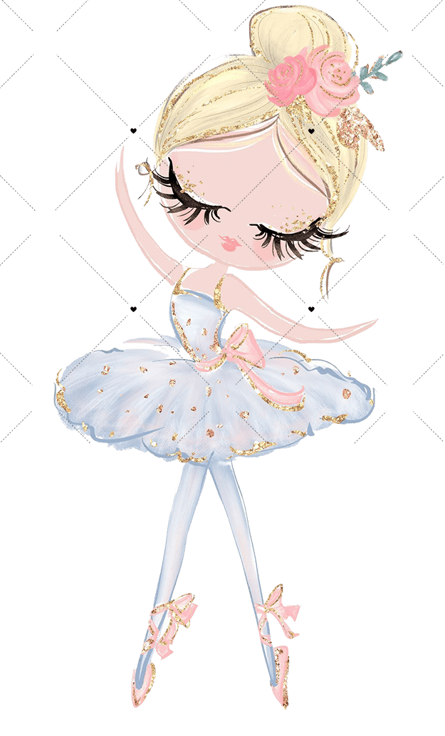 design 7 with name / white bag Personalized Dance Girl Pencil Case