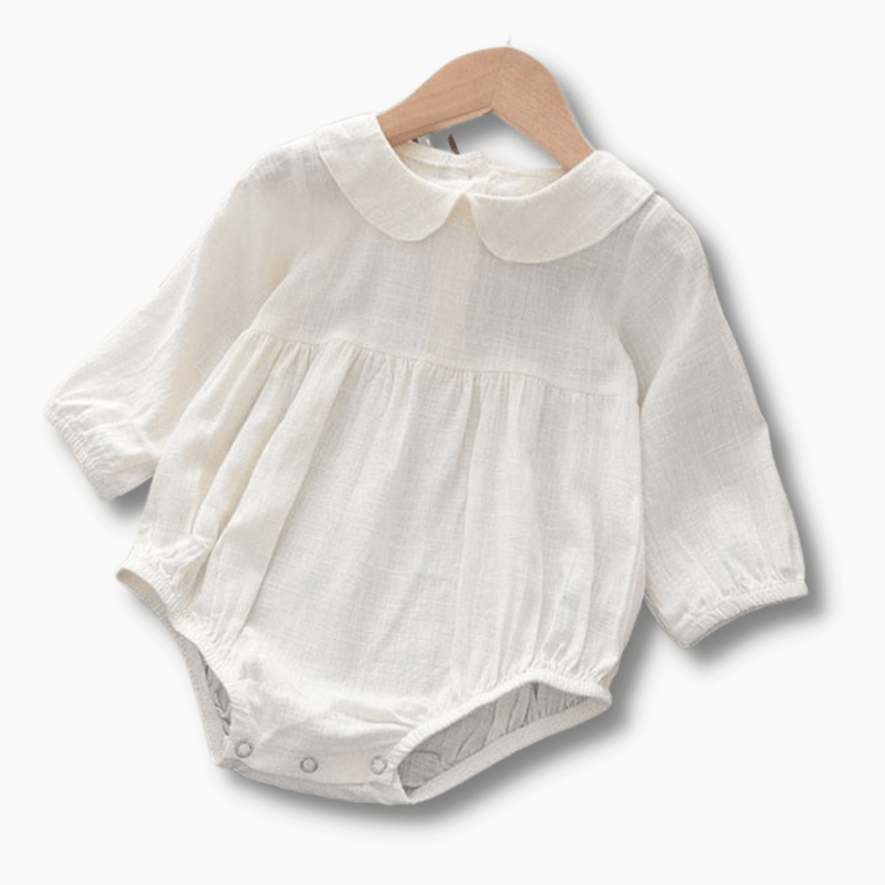 Peter Pan Collar Baby Girl Romper
