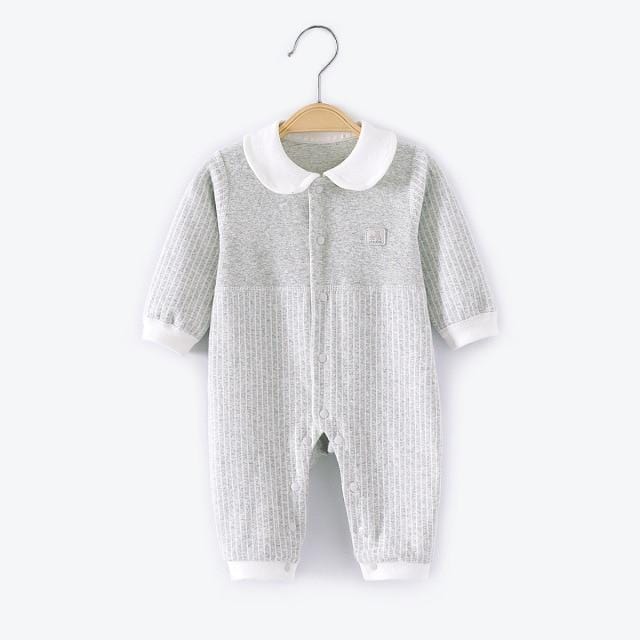 Girl's Clothing Gray / 3M Peter Pan Striped Romper