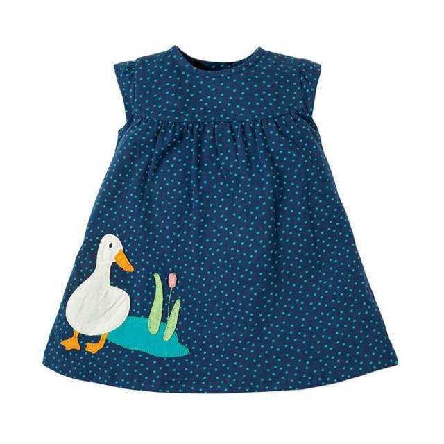 Girl's Clothing Polka Dot Duck / 4T Pinafore Sleeveless Dress