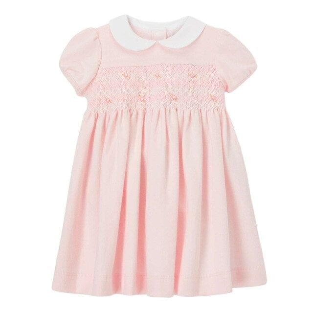 Pink / 2T Pink Floral Girl Dress