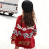 Girl&#39;s Clothing letter red / 3T / China Plaid Cardigan