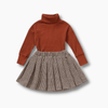 Girl&#39;s Clothing Pleated Skirt and Top Set