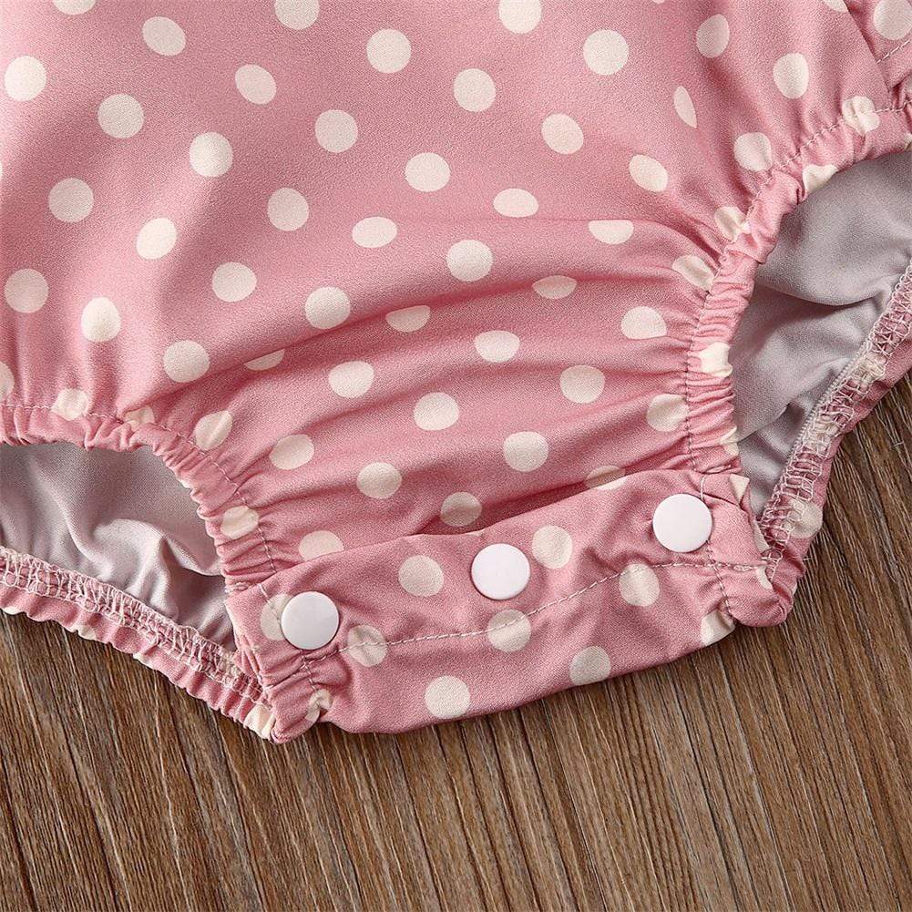 Girl's Clothing Polka Dot Print Ruffle