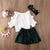 Girl's Clothing 4T Pompom Sleeve Sweatshirt Outfit