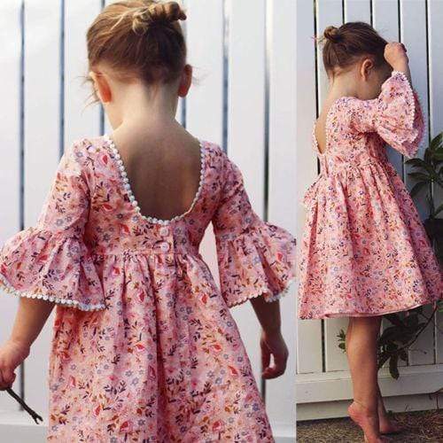 Princess Floral Boho Dress, 4T