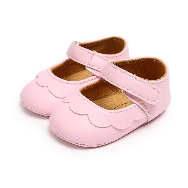 Pink / 0-6 Months Princess Non-Slip Lace