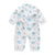 Girl's Clothing D / 3M  (Height 59CM) Printed Kimono Jumpsuit