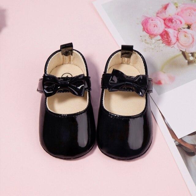 B / 13-18 Months / CN PU Leather Bowknot Princess Shoes