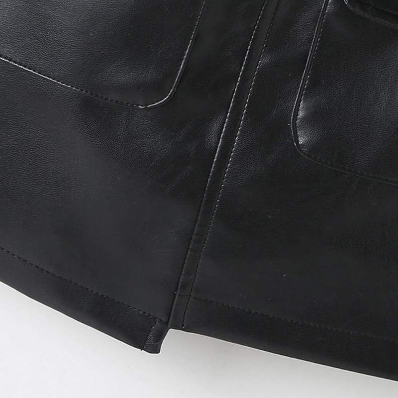 Girl's Clothing PU leather skirts