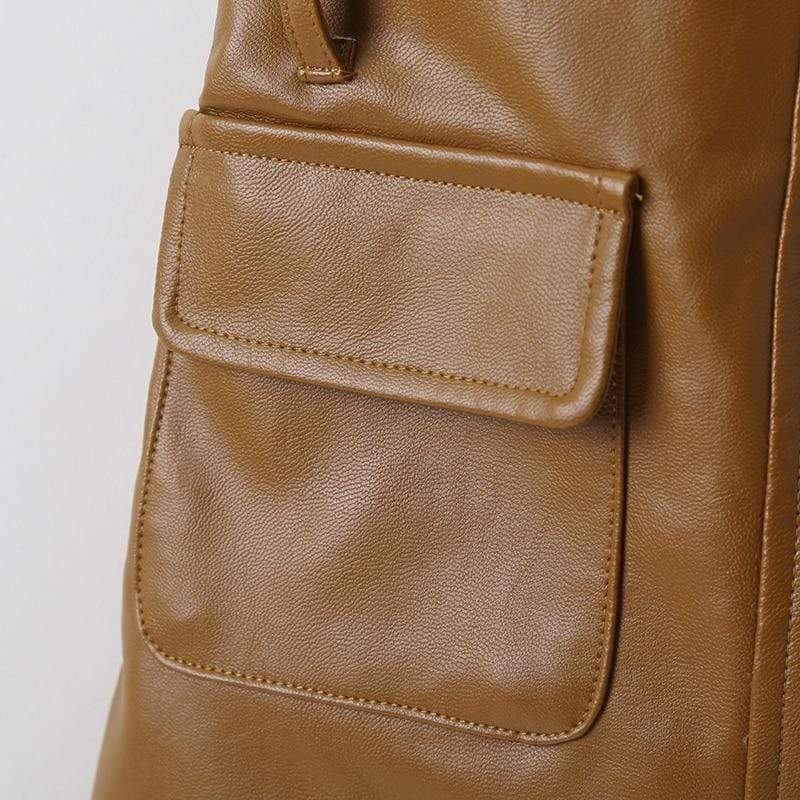 Girl's Clothing PU leather skirts