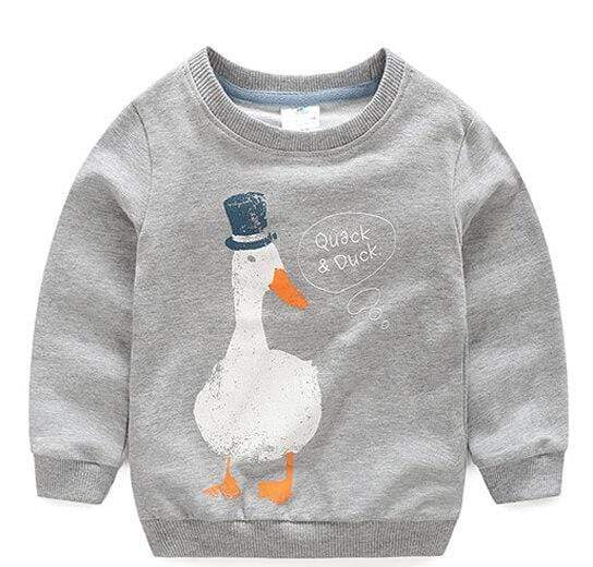 Boy's Clothing Gray / 2T Quack &amp; Duck Sweatshirts