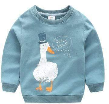 Boy's Clothing Blue / 2T Quack &amp; Duck Sweatshirts