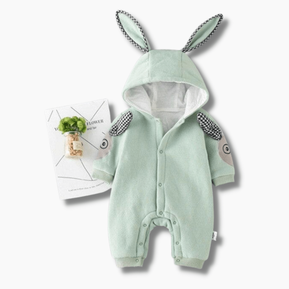 Boy's Clothing Rabbit Ears Baby Hooded Rompers