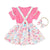 Girl's Clothing Rabbit Print Bow Strap Dress