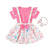 Girl's Clothing Rabbit Print Bow Strap Dress