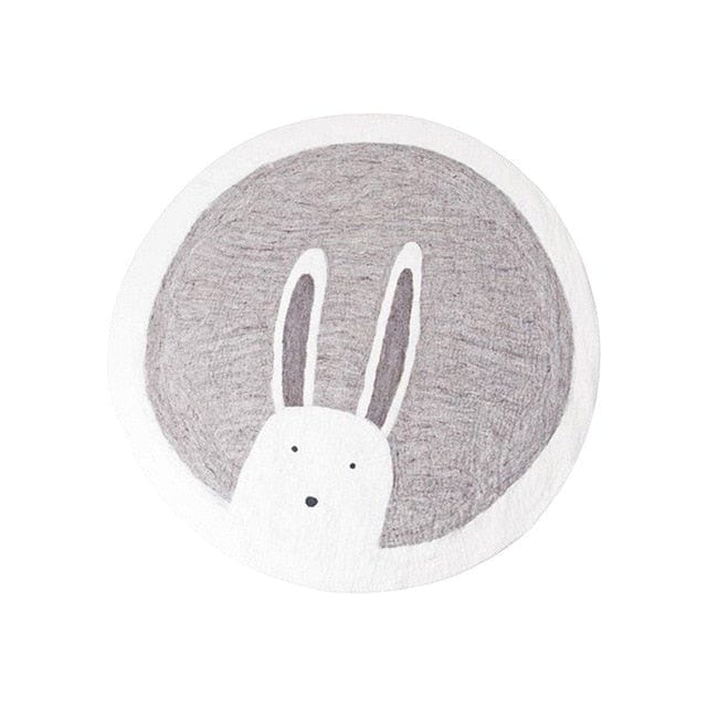 600MMx600M / 10 Rabbit Rainbow Soft Rug