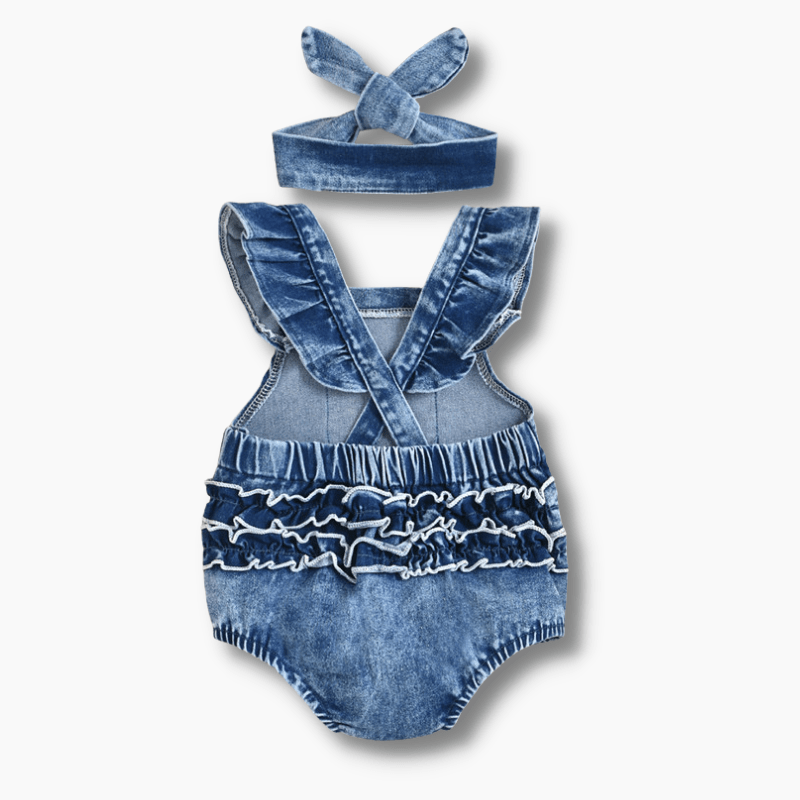 Girl's Clothing Rainbow Baby Denim Romper