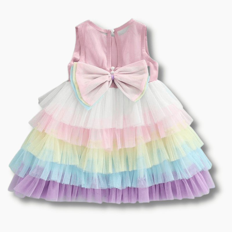 Baby &amp; Toddler Rainbow Girl Layered Dress