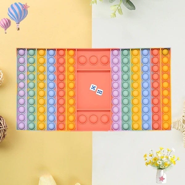 A Rainbow Push Bubble Pop Fidget
