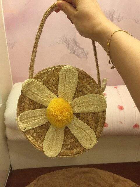 Accessories Daisy  Bag Rattan Basket Bag