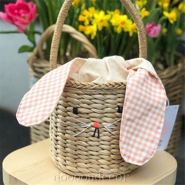 Accessories beach straw bag Rattan Basket Bag
