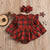 Red Plaid Dress Bodysuit