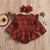 A / 6-12 Months / CN Red Plaid Dress Bodysuit