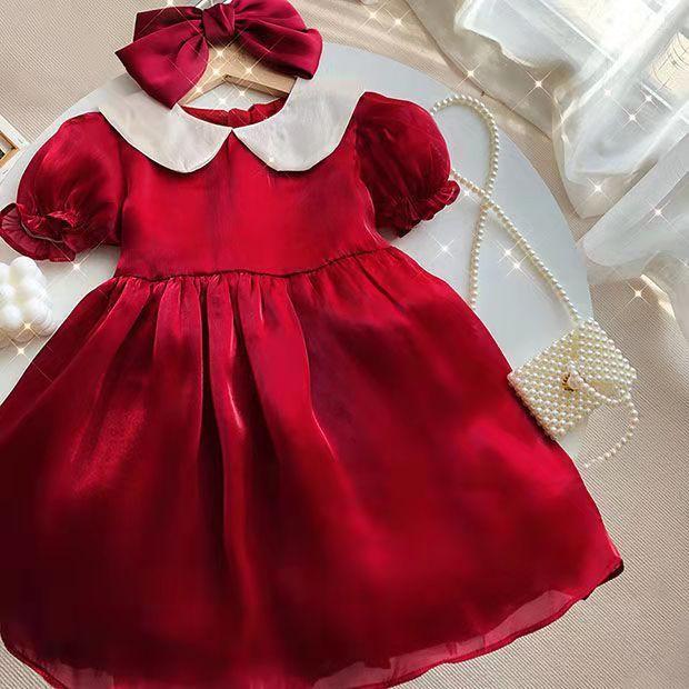 Red Princess Dress, Red / 100 (3-4T)