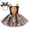 Girl&#39;s Clothing Reindeer Tulle Tutu Dress