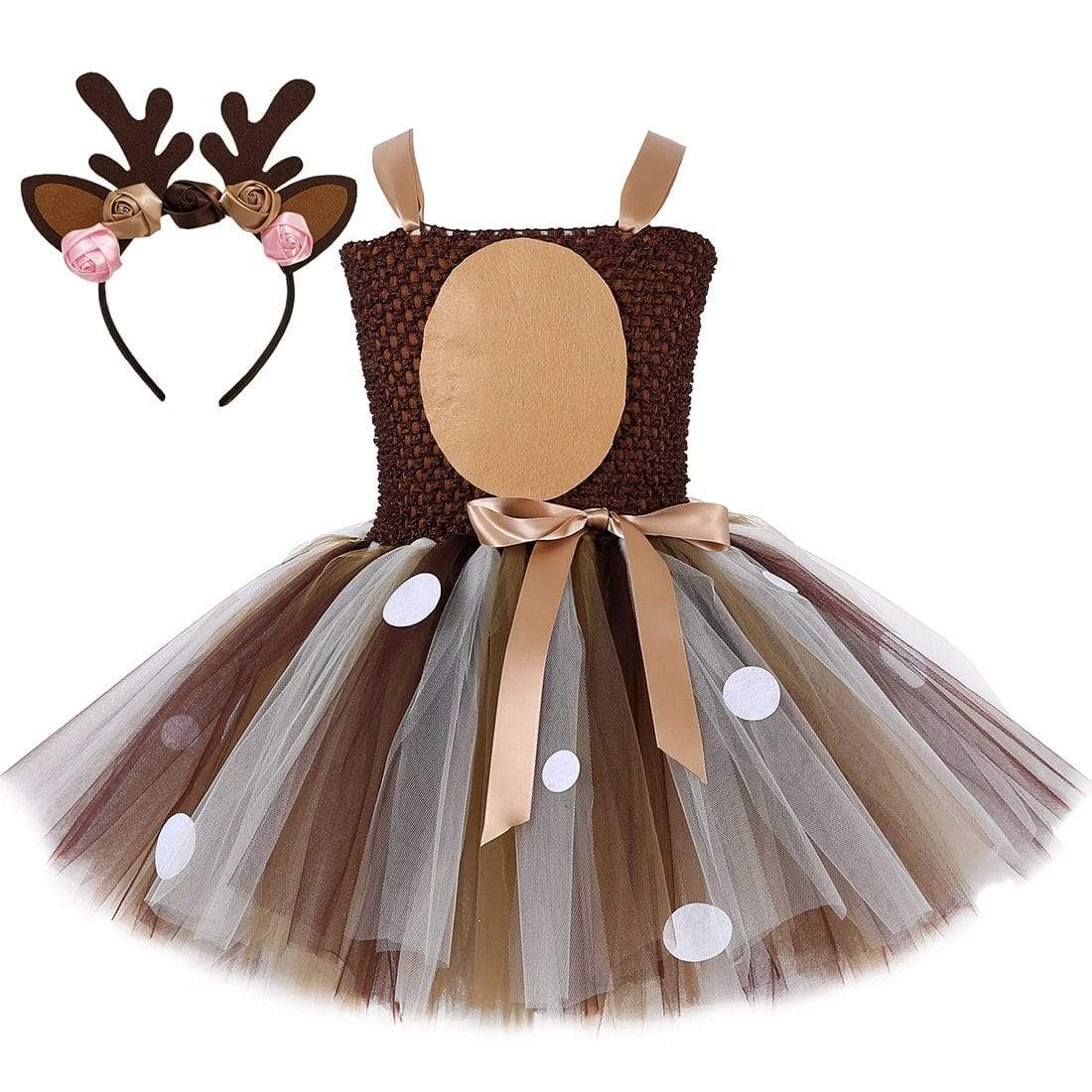 Girl's Clothing Reindeer Tulle Tutu Dress