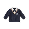 Boy&#39;s Clothing navy / 24M (80cm) removable bow letter T-shirt