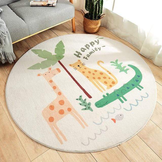 Play Mat 05 / 100x100cm Round Kids Bedroom Carpets