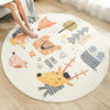 Play Mat 10 / 120x120cm Round Kids Bedroom Carpets