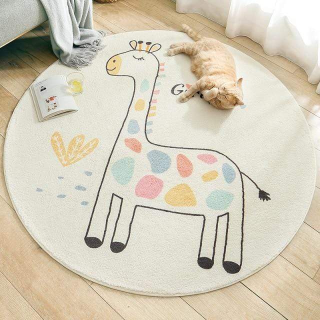 Play Mat 09 / 100x100cm Round Kids Bedroom Carpets