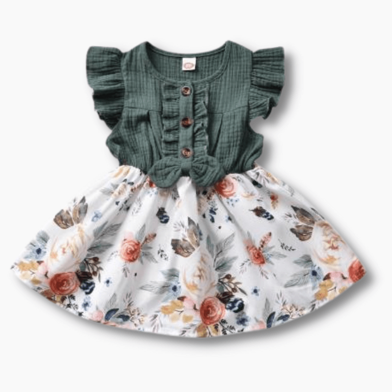 Baby & Toddler Ruffle Floral A-Line Dress