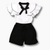 Girl's Clothing Ruffle Top & Shorts Set